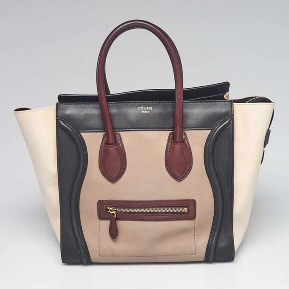 Celine Multicolor Leather Mini Luggage Tote Bag - Picture 1 of 12